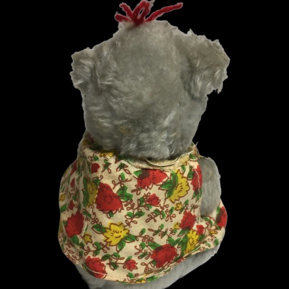 Russ Berrie Hippo Plush Nutshells Vintage 1977 Gray Stuffed Animal Toy Mini 5in. - Picture 4 of 11